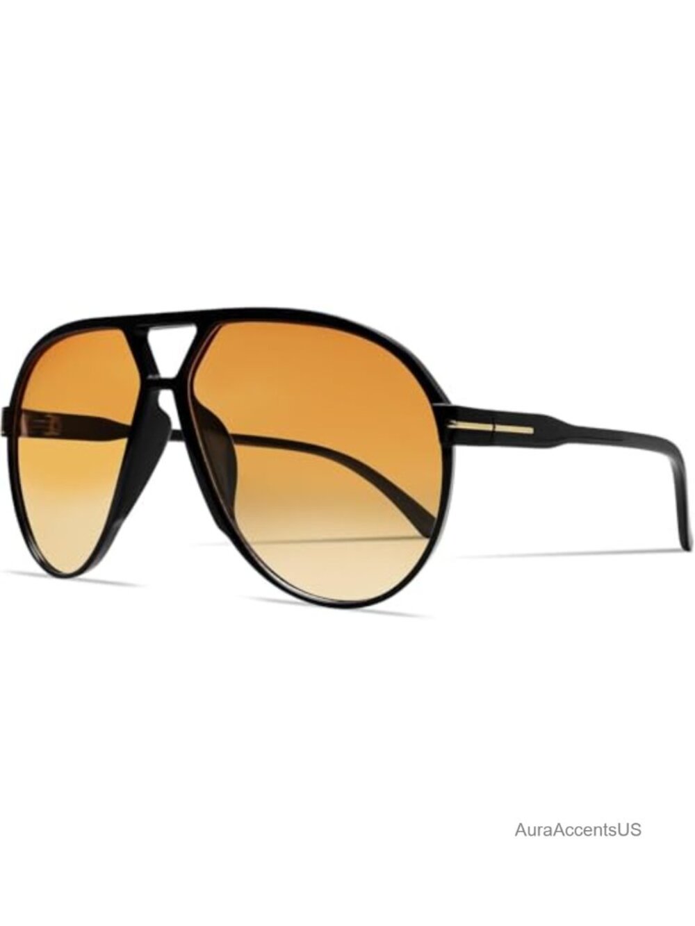 Oversized Aviator Sunglasses Retro 70s UV400 Tangle Free Shades
